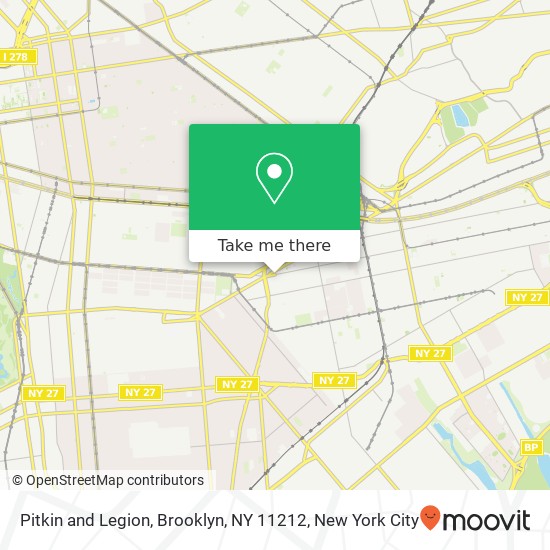 Pitkin and Legion, Brooklyn, NY 11212 map