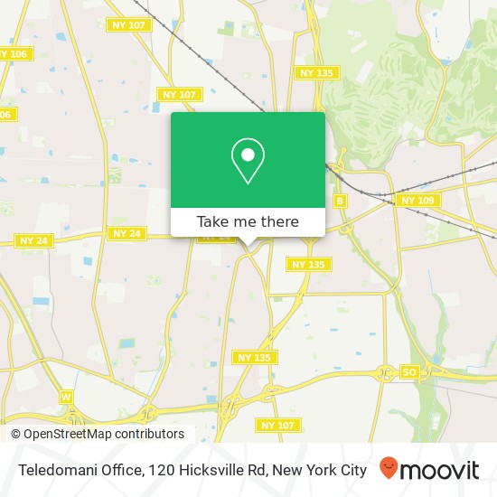 Mapa de Teledomani Office, 120 Hicksville Rd