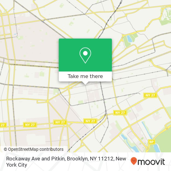 Rockaway Ave and Pitkin, Brooklyn, NY 11212 map