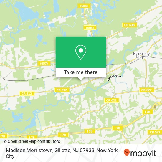 Madison Morristown, Gillette, NJ 07933 map