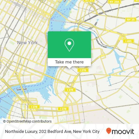 Northside Luxury, 202 Bedford Ave map