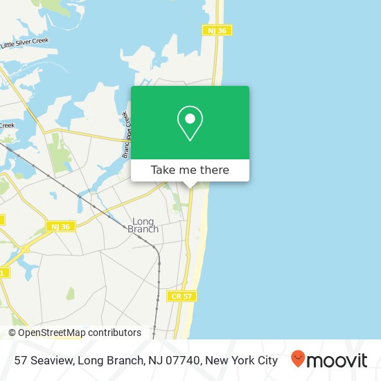 Mapa de 57 Seaview, Long Branch, NJ 07740