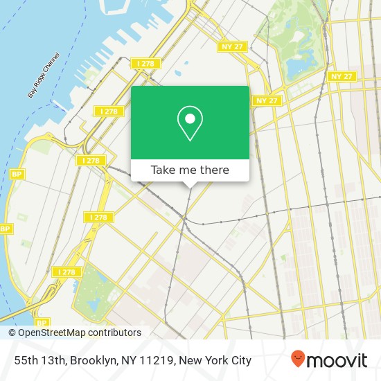 55th 13th, Brooklyn, NY 11219 map