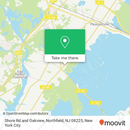 Shore Rd and Oakview, Northfield, NJ 08225 map