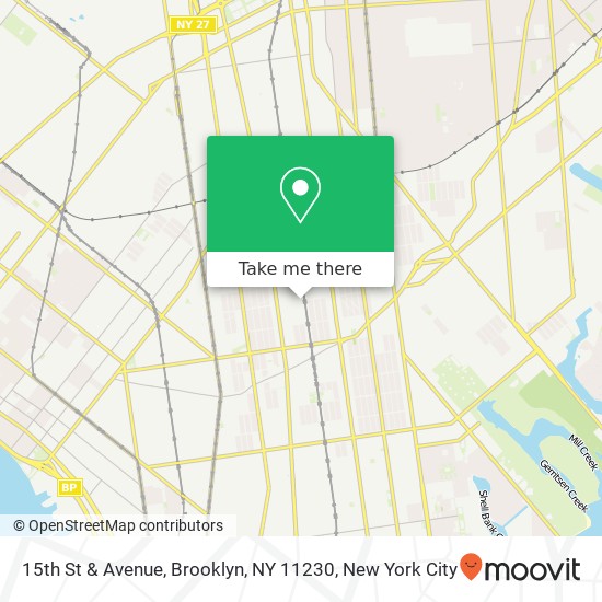 Mapa de 15th St & Avenue, Brooklyn, NY 11230