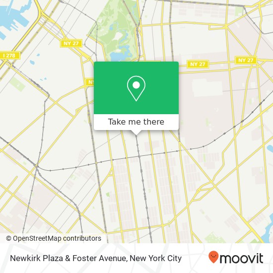 Mapa de Newkirk Plaza & Foster Avenue