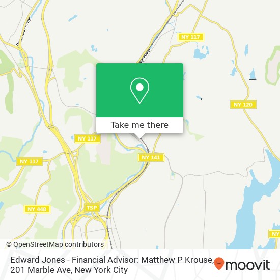 Mapa de Edward Jones - Financial Advisor: Matthew P Krouse, 201 Marble Ave