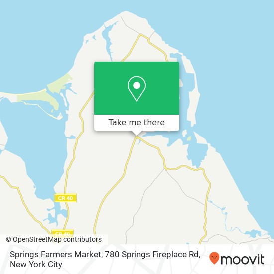 Springs Farmers Market, 780 Springs Fireplace Rd map