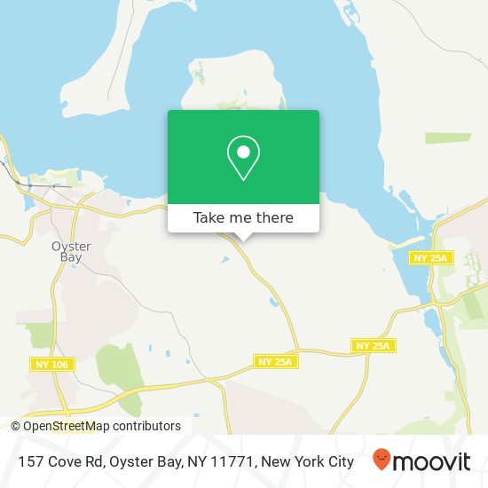 Mapa de 157 Cove Rd, Oyster Bay, NY 11771