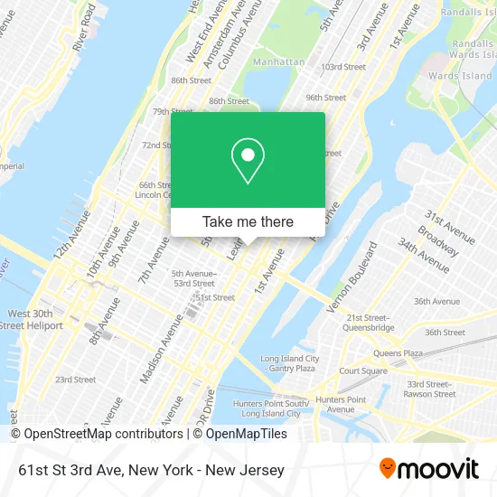 Mapa de 61st St 3rd Ave