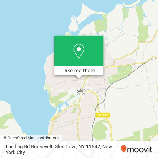 Mapa de Landing Rd Roosevelt, Glen Cove, NY 11542