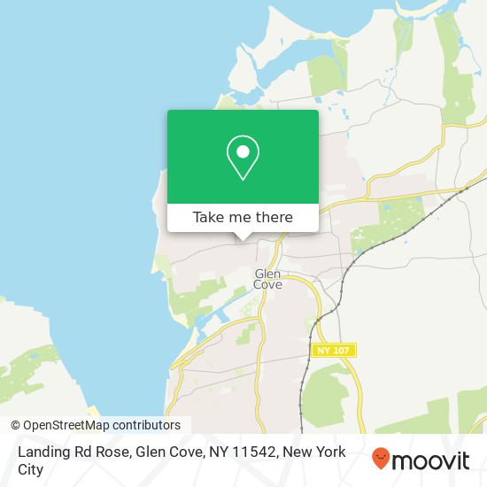 Mapa de Landing Rd Rose, Glen Cove, NY 11542