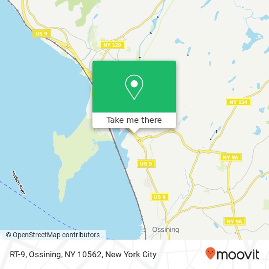 Mapa de RT-9, Ossining, NY 10562