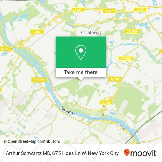 Arthur Schwartz MD, 675 Hoes Ln W map