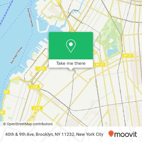 40th & 9th Ave, Brooklyn, NY 11232 map