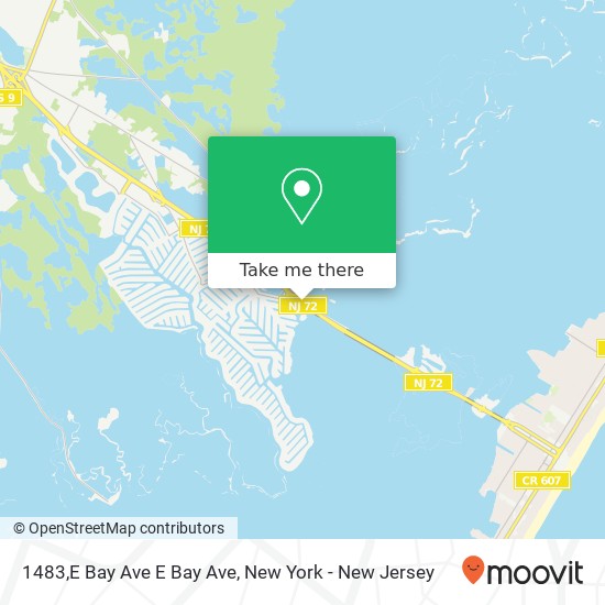 Mapa de 1483,E Bay Ave E Bay Ave, Manahawkin, NJ 08050