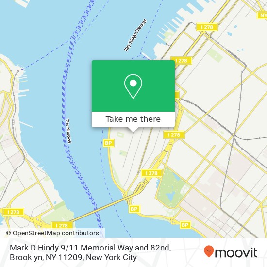 Mark D Hindy 9 / 11 Memorial Way and 82nd, Brooklyn, NY 11209 map