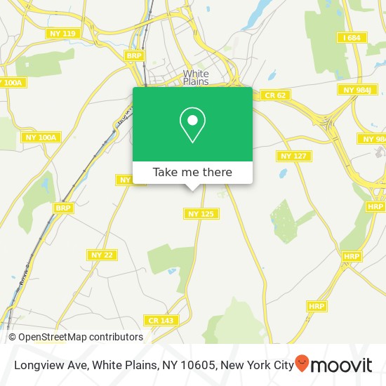 Mapa de Longview Ave, White Plains, NY 10605