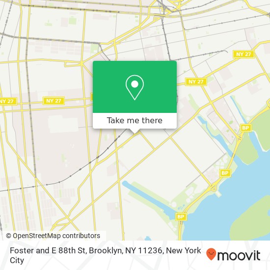 Foster and E 88th St, Brooklyn, NY 11236 map