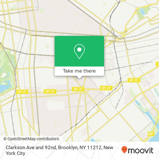 Clarkson Ave and 92nd, Brooklyn, NY 11212 map