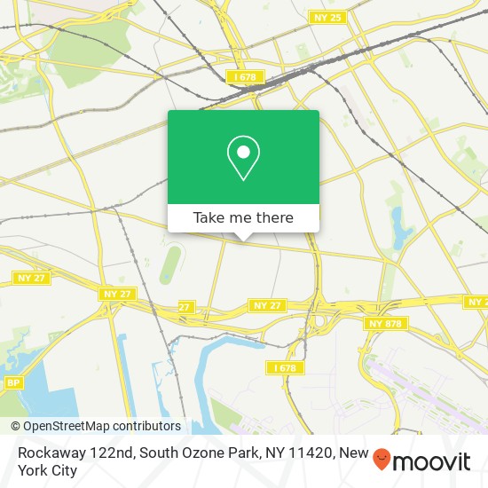 Mapa de Rockaway 122nd, South Ozone Park, NY 11420