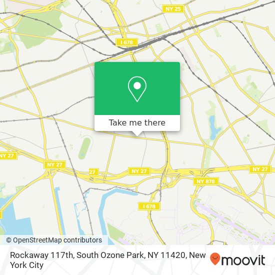 Mapa de Rockaway 117th, South Ozone Park, NY 11420