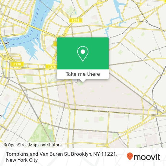 Tompkins and Van Buren St, Brooklyn, NY 11221 map