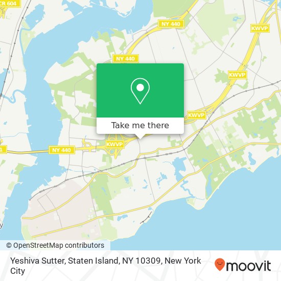 Mapa de Yeshiva Sutter, Staten Island, NY 10309