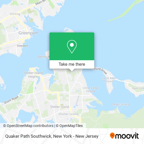 Quaker Path Southwick map