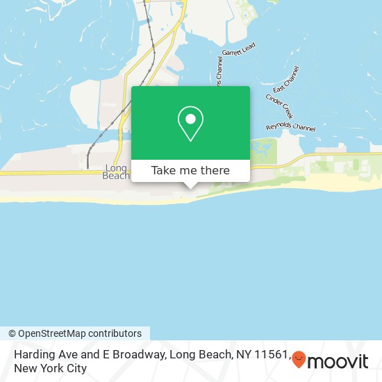 Harding Ave and E Broadway, Long Beach, NY 11561 map