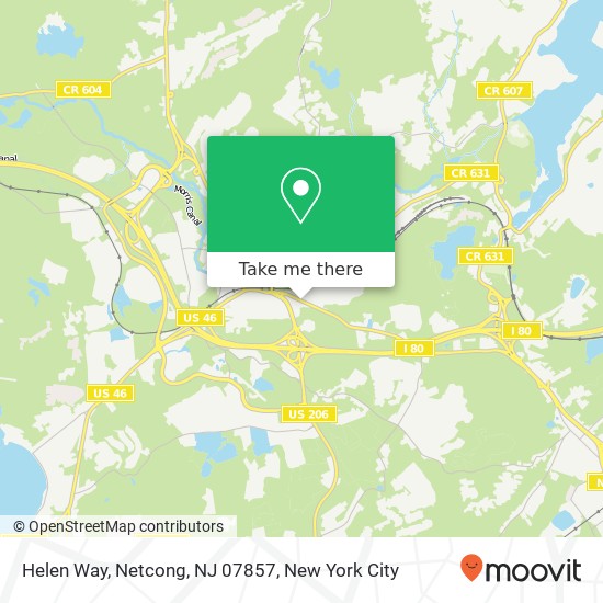 Mapa de Helen Way, Netcong, NJ 07857