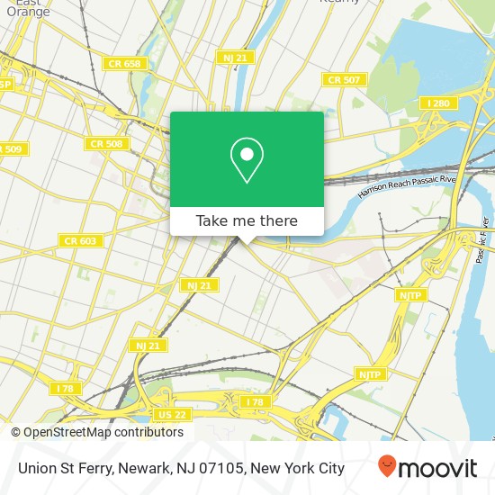 Union St Ferry, Newark, NJ 07105 map