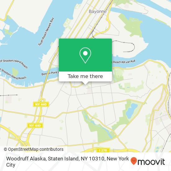 Woodruff Alaska, Staten Island, NY 10310 map