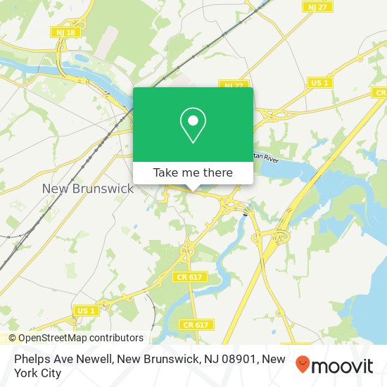 Phelps Ave Newell, New Brunswick, NJ 08901 map