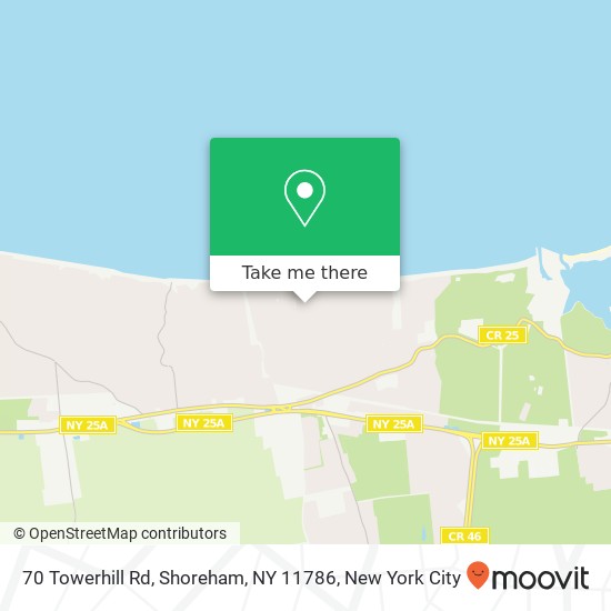 70 Towerhill Rd, Shoreham, NY 11786 map