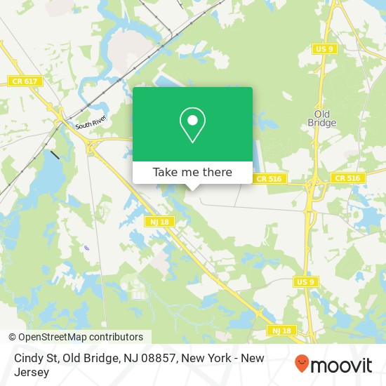 Cindy St, Old Bridge, NJ 08857 map