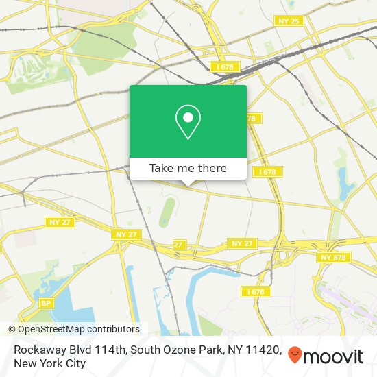 Mapa de Rockaway Blvd 114th, South Ozone Park, NY 11420