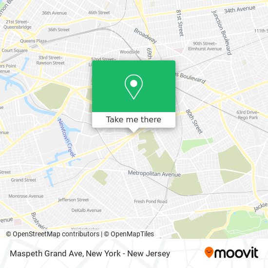 Mapa de Maspeth Grand Ave