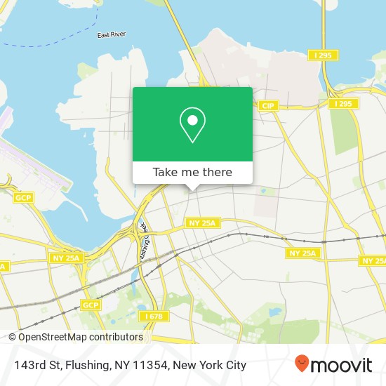 Mapa de 143rd St, Flushing, NY 11354