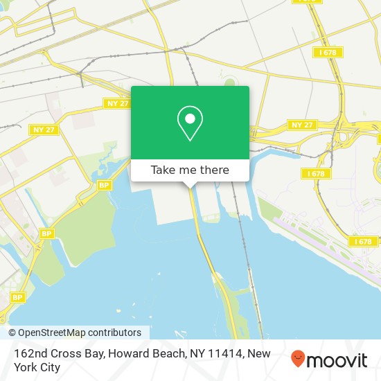 Mapa de 162nd Cross Bay, Howard Beach, NY 11414