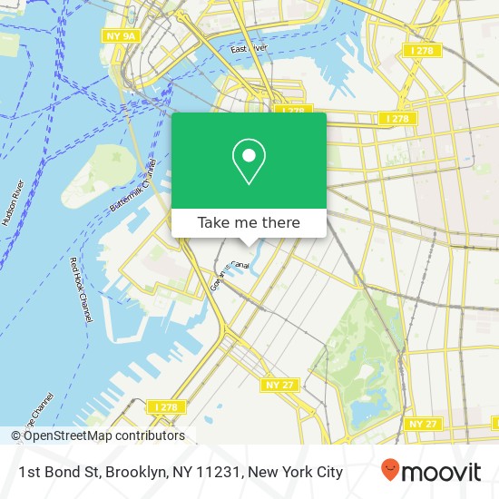 1st Bond St, Brooklyn, NY 11231 map