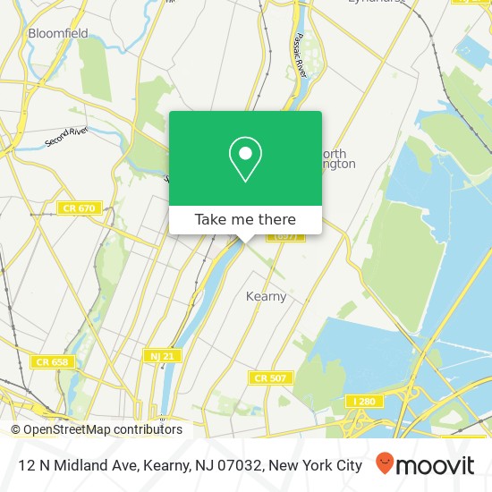 12 N Midland Ave, Kearny, NJ 07032 map