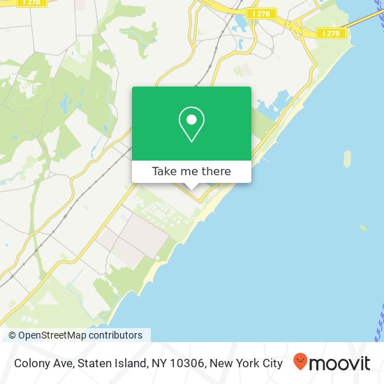 Colony Ave, Staten Island, NY 10306 map