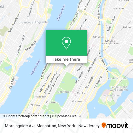 Mapa de Morningside Ave Manhattan