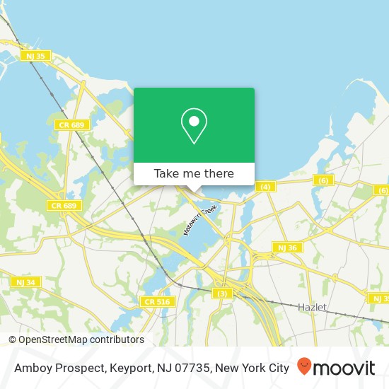 Amboy Prospect, Keyport, NJ 07735 map