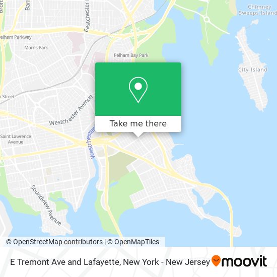 Mapa de E Tremont Ave and Lafayette