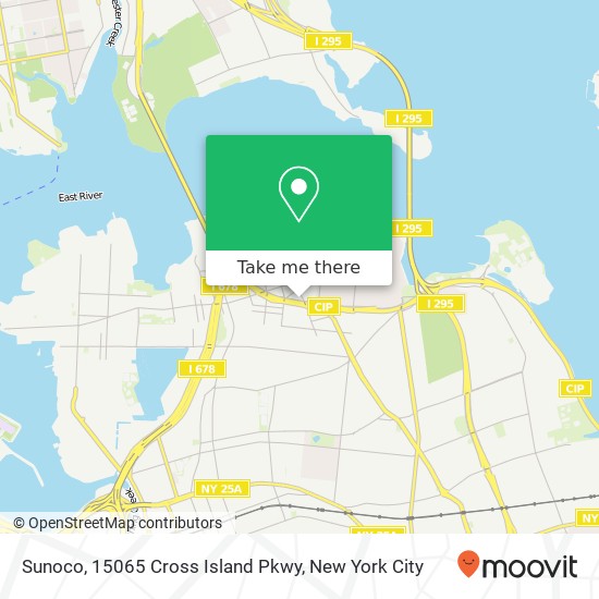 Mapa de Sunoco, 15065 Cross Island Pkwy