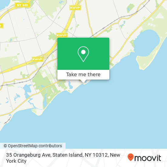 Mapa de 35 Orangeburg Ave, Staten Island, NY 10312