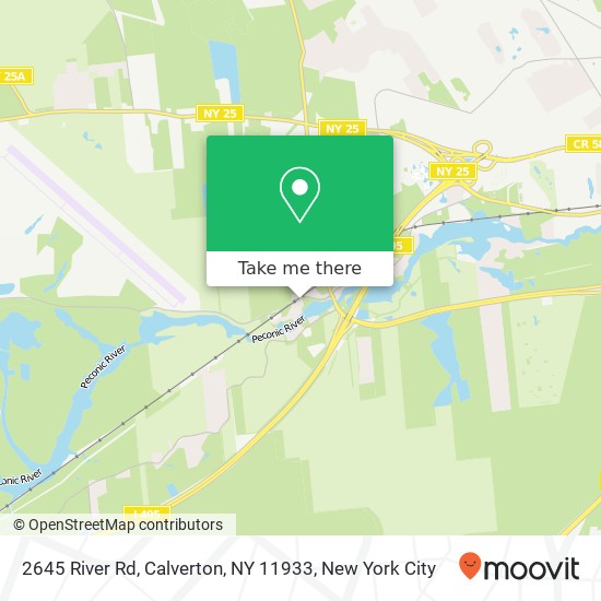 Mapa de 2645 River Rd, Calverton, NY 11933