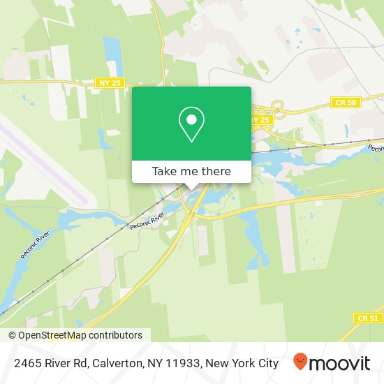 Mapa de 2465 River Rd, Calverton, NY 11933